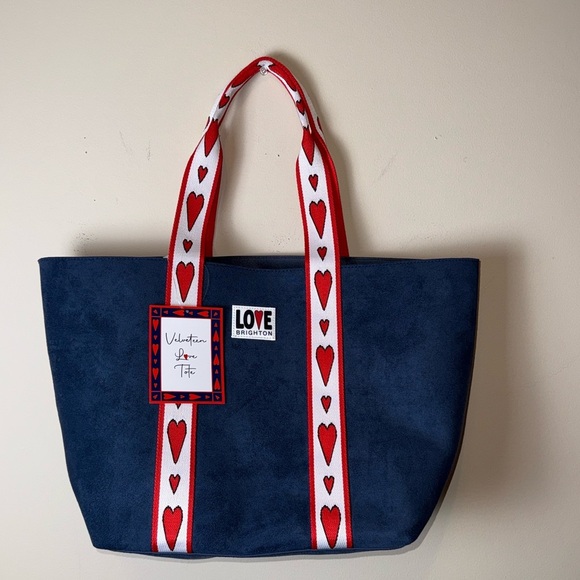 BRIGHTON VELVETEEN LOVE TOTE - Picture 2 of 5